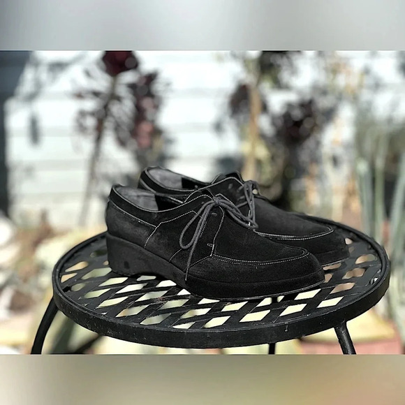 Robert Clegerie — Suede Platform Loafers - Picture 1 of 3